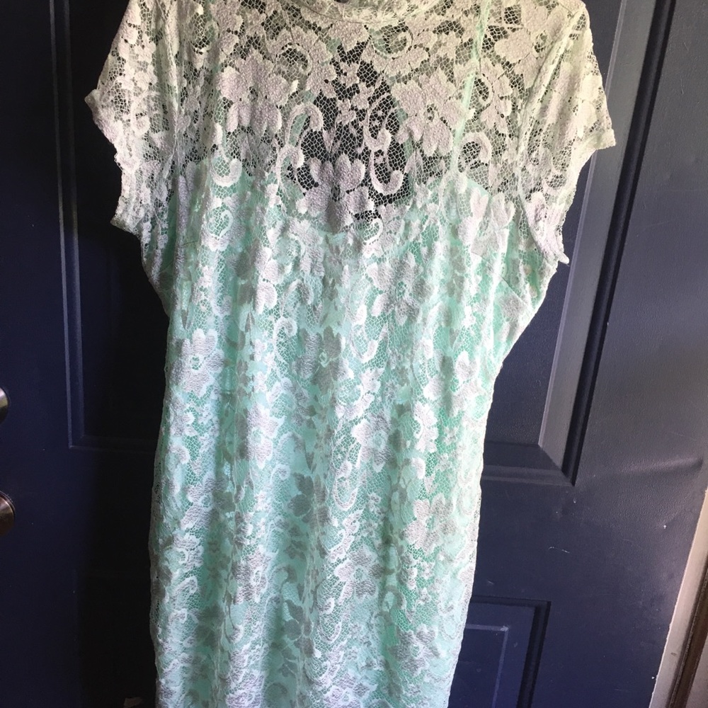 Teal Lace Dress by No Boundries